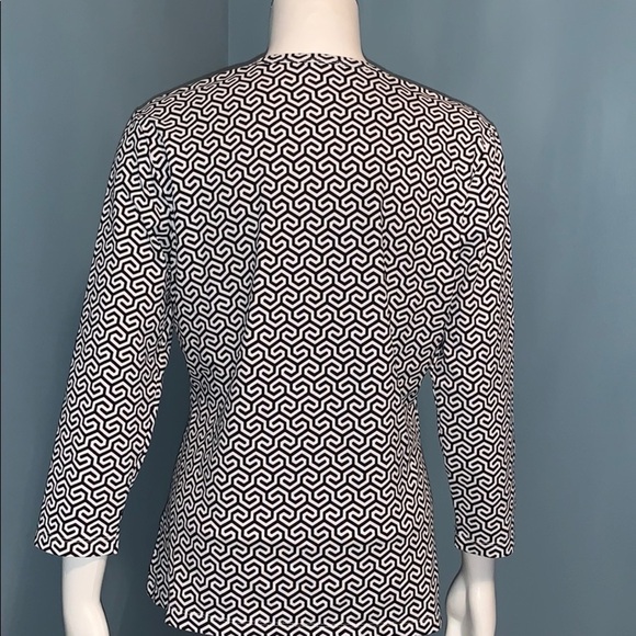 J. McLaughlin Catalina Cloth Black & White Print L - Picture 3 of 6